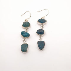 Rough Apatite Earrings