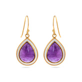 Violet Drop Earrings