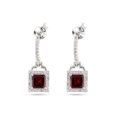 Crimson Garnet Earrings