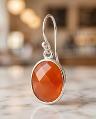 Glitzy Red Earrings