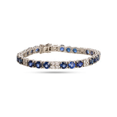Blue Sapphire Tennis Bracelet