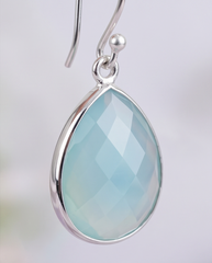 Blue Mist Drop Earrings