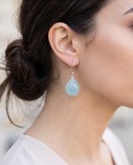 Blue Mist Drop Earrings