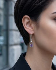 Violet Frame Earrings