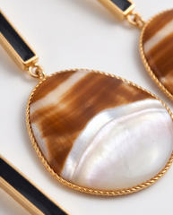 Mother Of Pearl Shell 925 Silver Earring