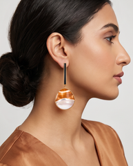 Mother Of Pearl Shell 925 Silver Earring