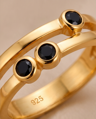 Black Dots Ring