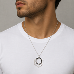 Geometric Noir Necklace