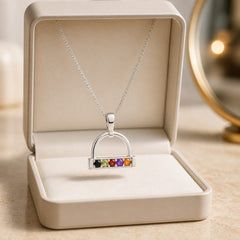 Rainbow Pendant Necklace