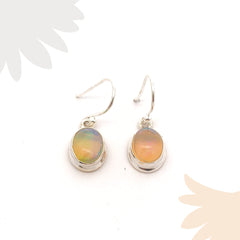 Oval Opal Stone Earrings