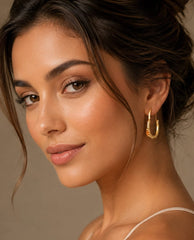 Golden Hoop Earrings
