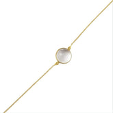 Round crystal 925 Silver bracelet
