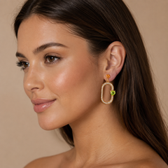 Golden Heart Earrings