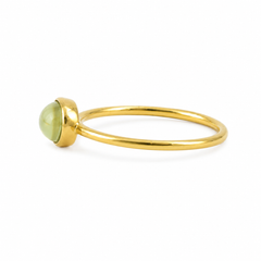 Oval Peridot 925 silver ring