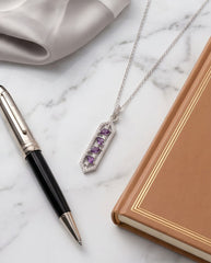 Amethyst Hexa Necklace