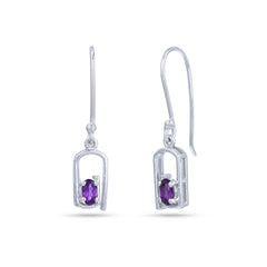 Violet Frame Earrings