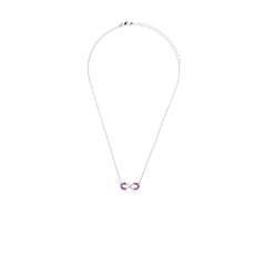 Dainty Amethyst Infinity Necklace