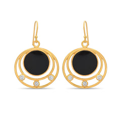 Black Onyx Necklace Set In 925 Silver