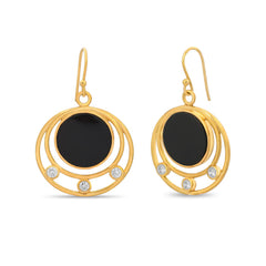 Black Onyx Necklace Set In 925 Silver