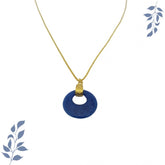 Blue Quartz 925 Silver Necklace