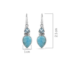 Blue Balance Earrings