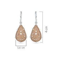 Rosy Carved Earrings