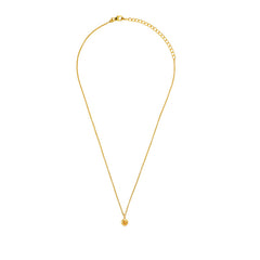 Minimal Citrine Pendant Necklace.