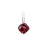 Classic Garnet Gemstone Pendant in 925 Silver