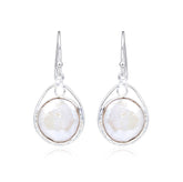 Classic Pearl Dangle Earrings in 925 Silver