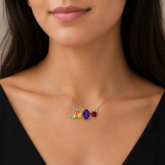 Colour Pop Necklace in 925 Silver