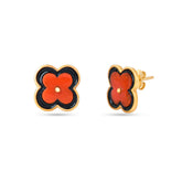 Coral Flower Earrings