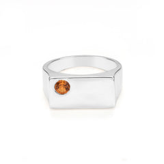 Prosperity Citrine Ring in 925 Sterling Silver