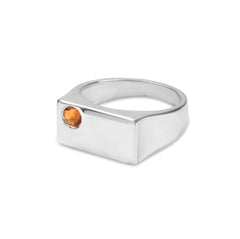 Prosperity Citrine Ring in 925 Sterling Silver