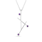 Linear Luxe Amethyst Necklace