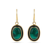 Raw Green Earrings