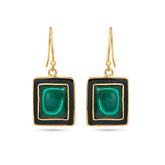 Earthy Green Earrings