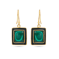 Earthy Green Earrings