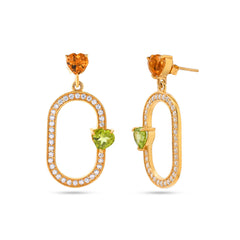Golden Heart Earrings