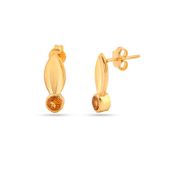 Golden Leaf Earrings