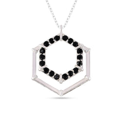 Geometric Noir Necklace