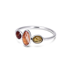 Sunset Sorbet Tourmaline Ring in 925 Silver