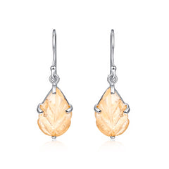 Golden Glow Carved Set in 925 Silver