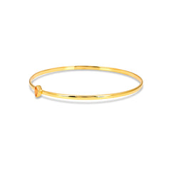Minimal Citrine Bangle in 925 Silver