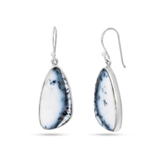 White Fern Earrings
