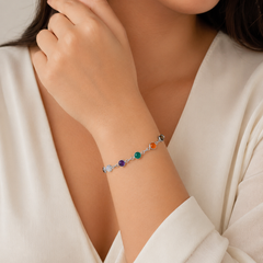 Everyday Multi-Coloured Tourmaline Bracelet