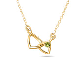 Peridot Tangle Necklace