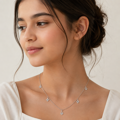 Kite Charm 925 Silver Necklace