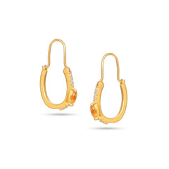 Golden Hoop Earrings