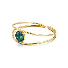 Green Aventurine 925 Silver Bracelet