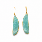 Amazonite Silver Earrings